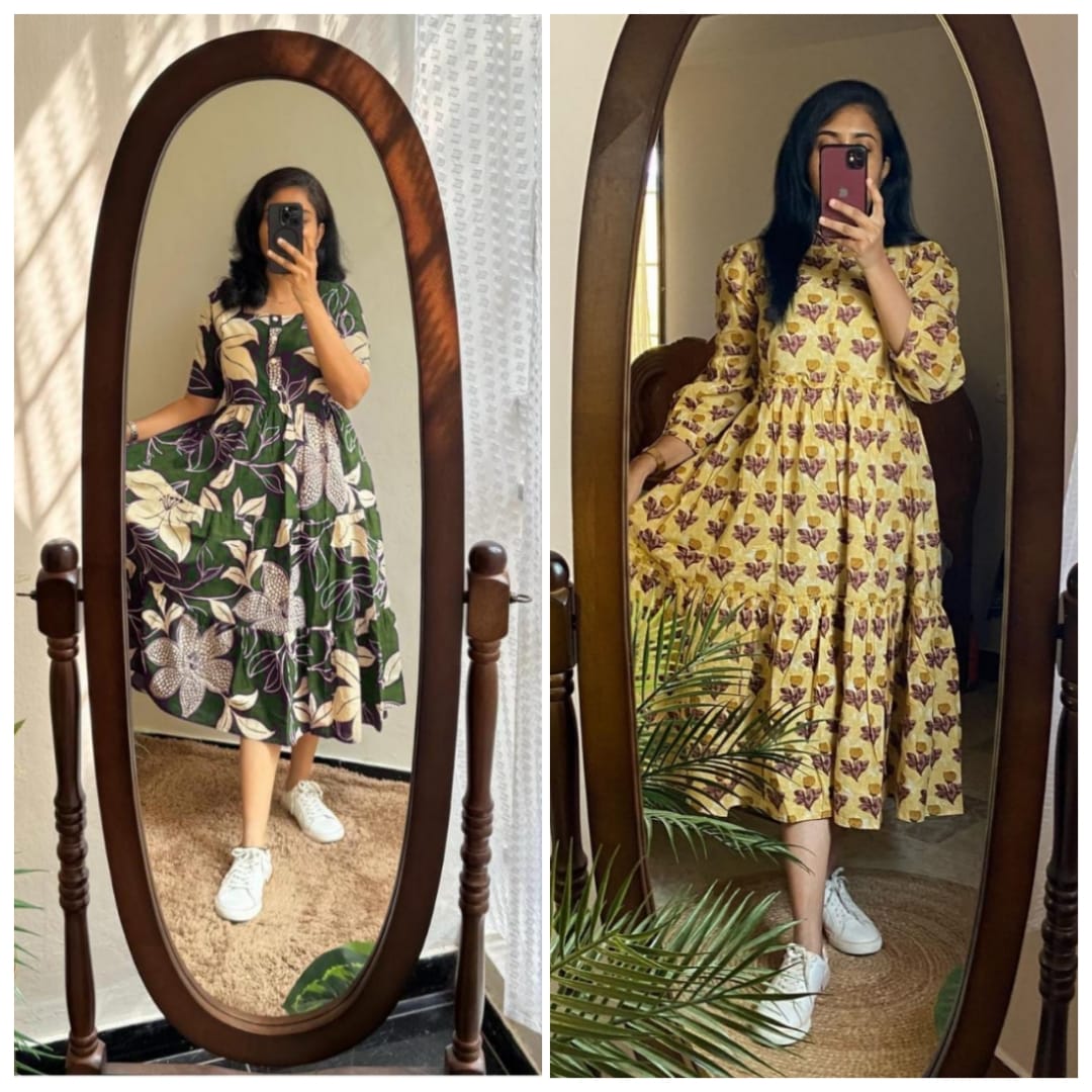 Elegant Summer Wear Cotton Dress