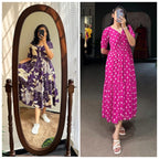 Elegant Summer Wear Cotton Dress