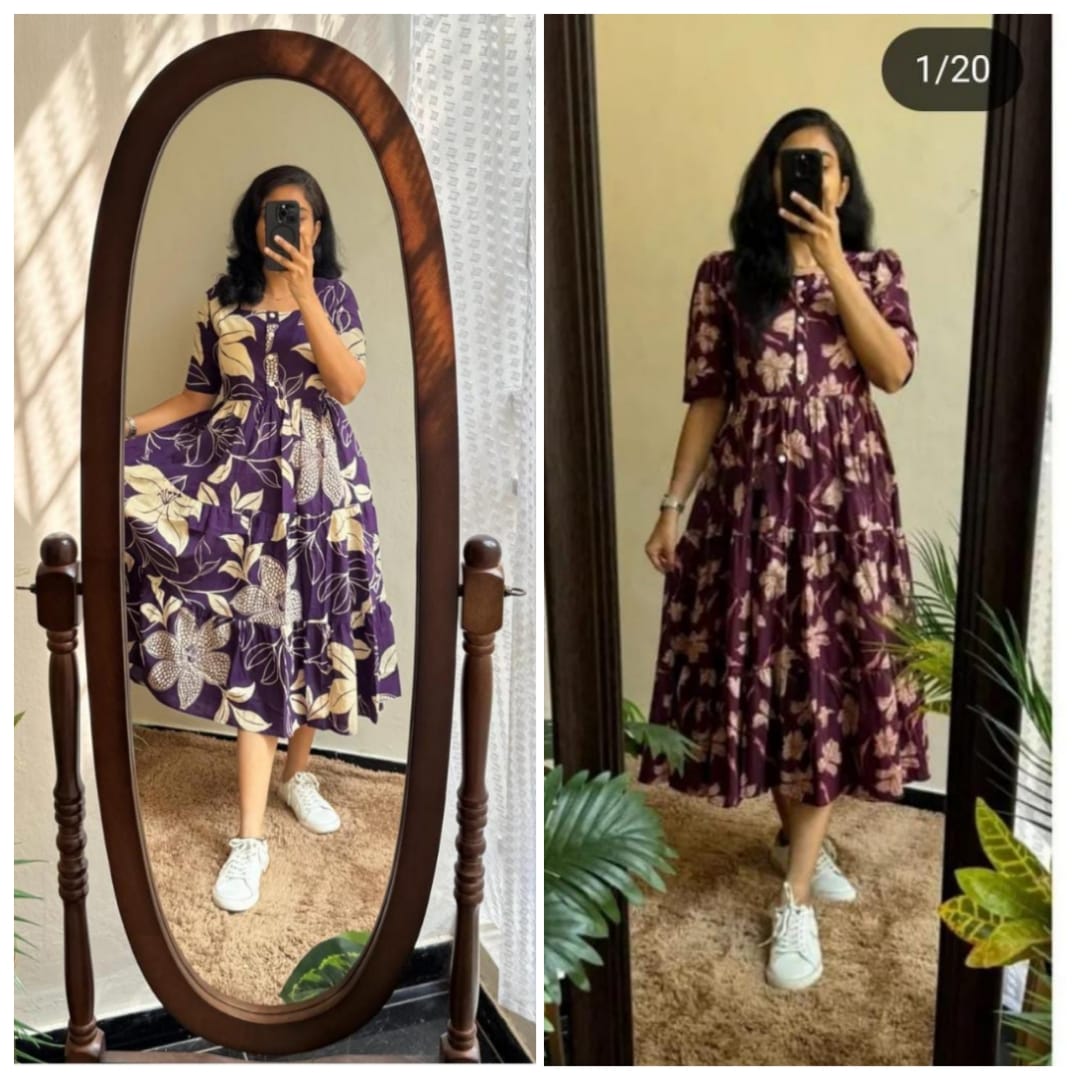 Elegant Summer Wear Cotton Dress
