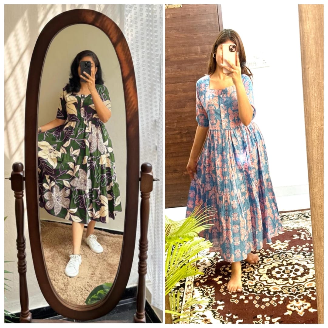 Elegant Summer Wear Cotton Dress