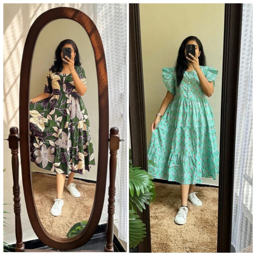 Elegant Summer Wear Cotton Dress