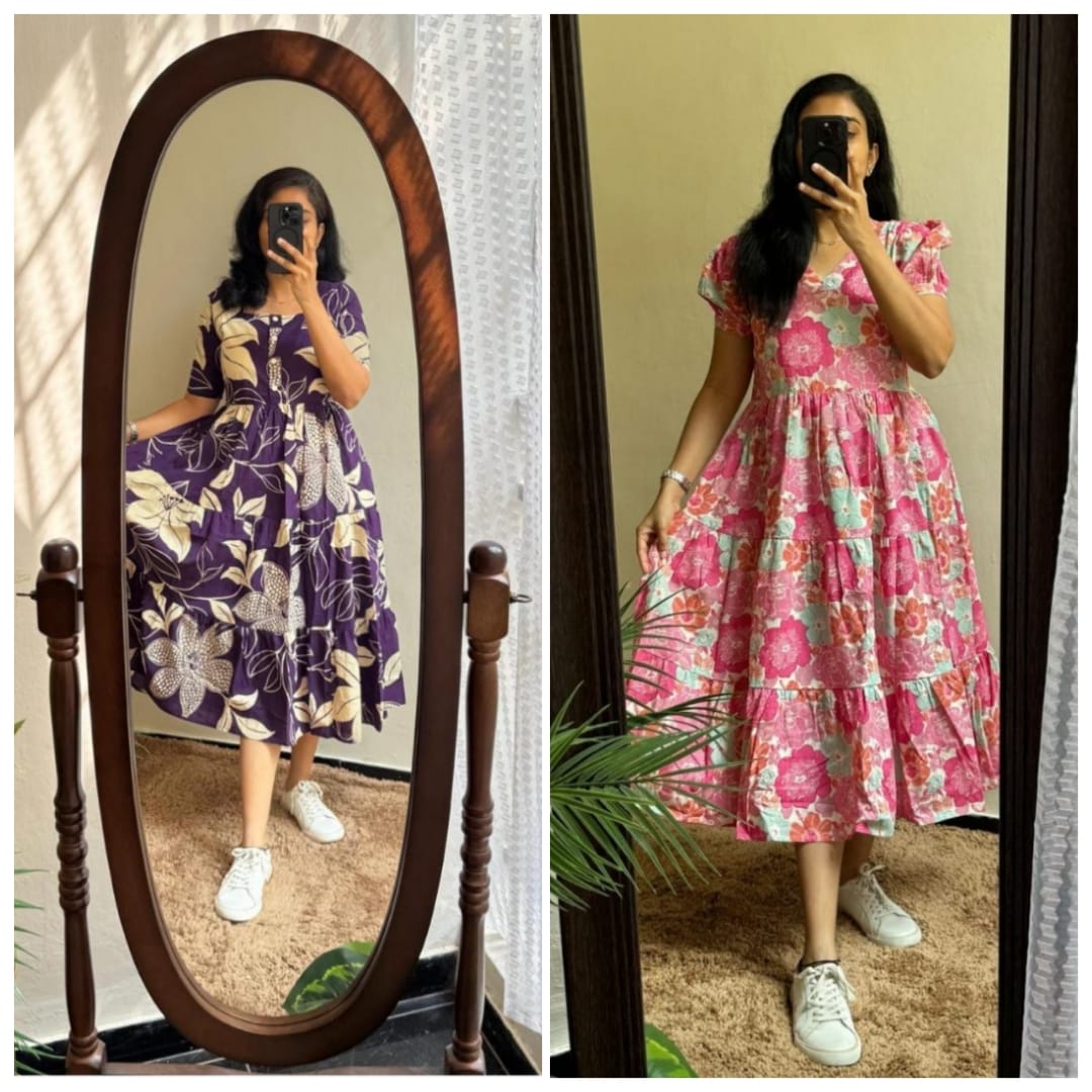 Elegant Summer Wear Cotton Dress