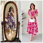 Elegant Summer Wear Cotton Dress