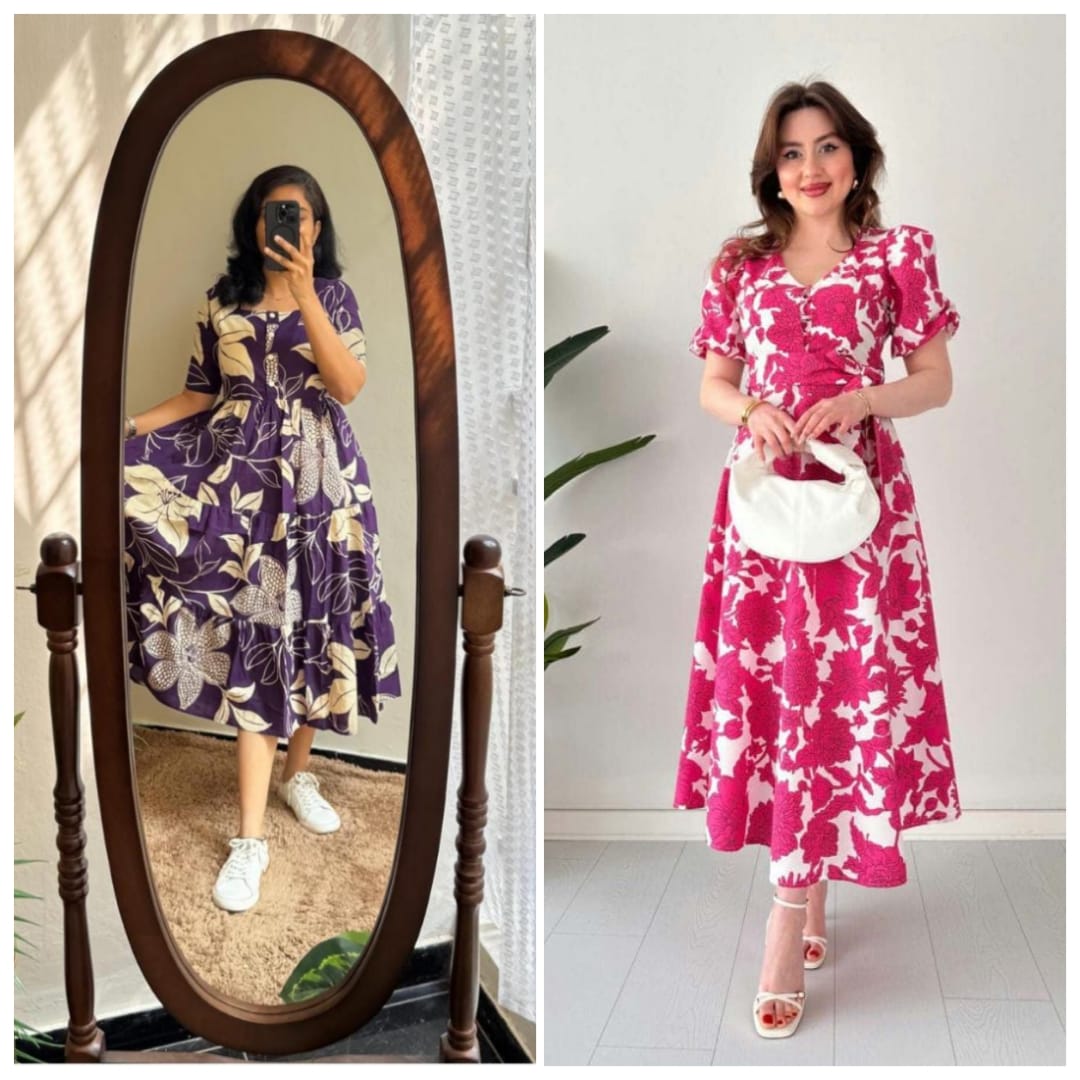 Elegant Summer Wear Cotton Dress