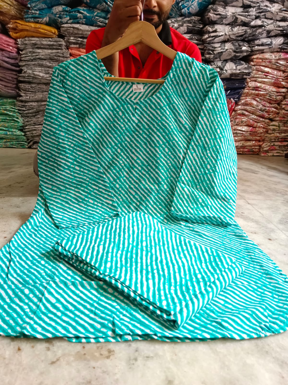 Lehriya Cotton Co-ord Set