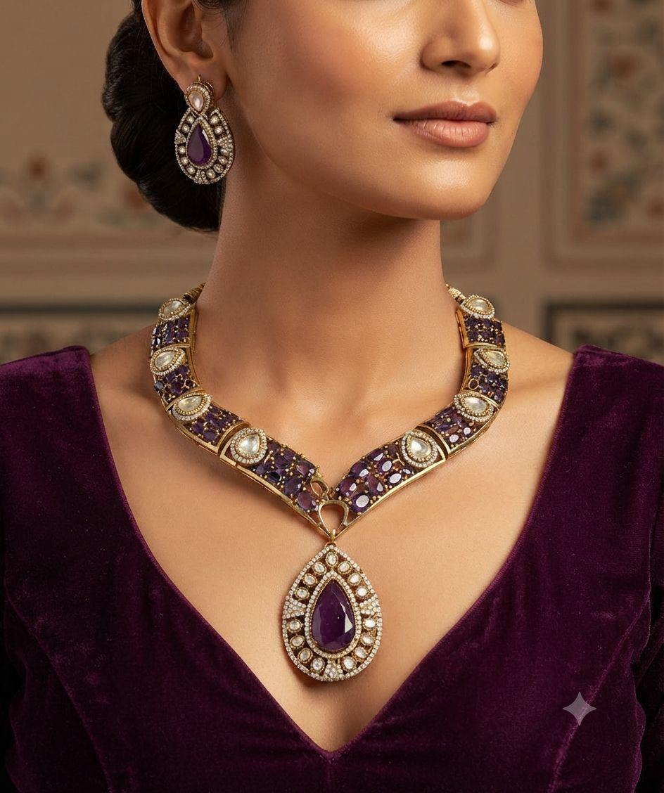 Beautiful Neckline Jewelry Sets No. 1