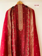 Russian Silk with benarsi weave top with shantoon bottom