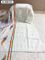 Independence Day Special Kurti with Dupatta