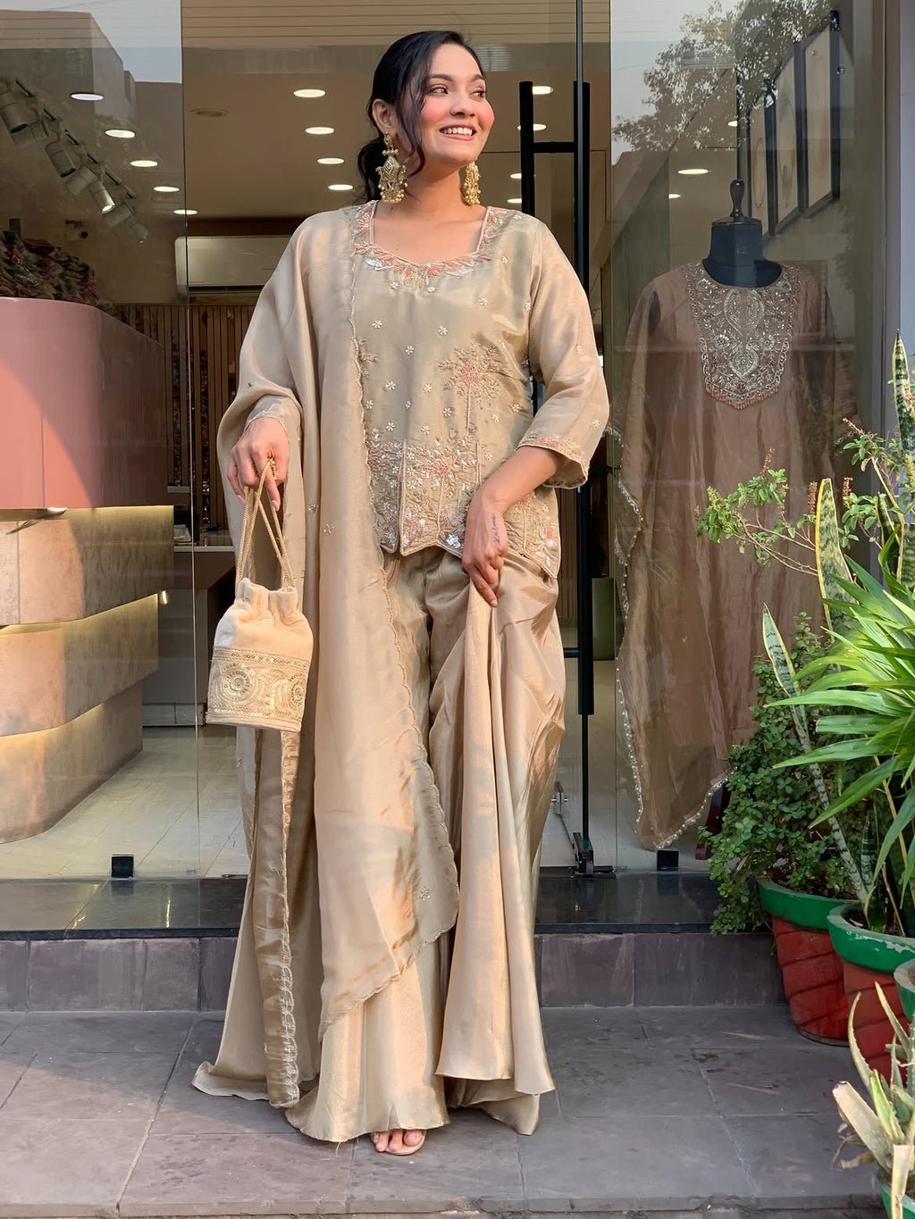 Shimmer Sharara Set