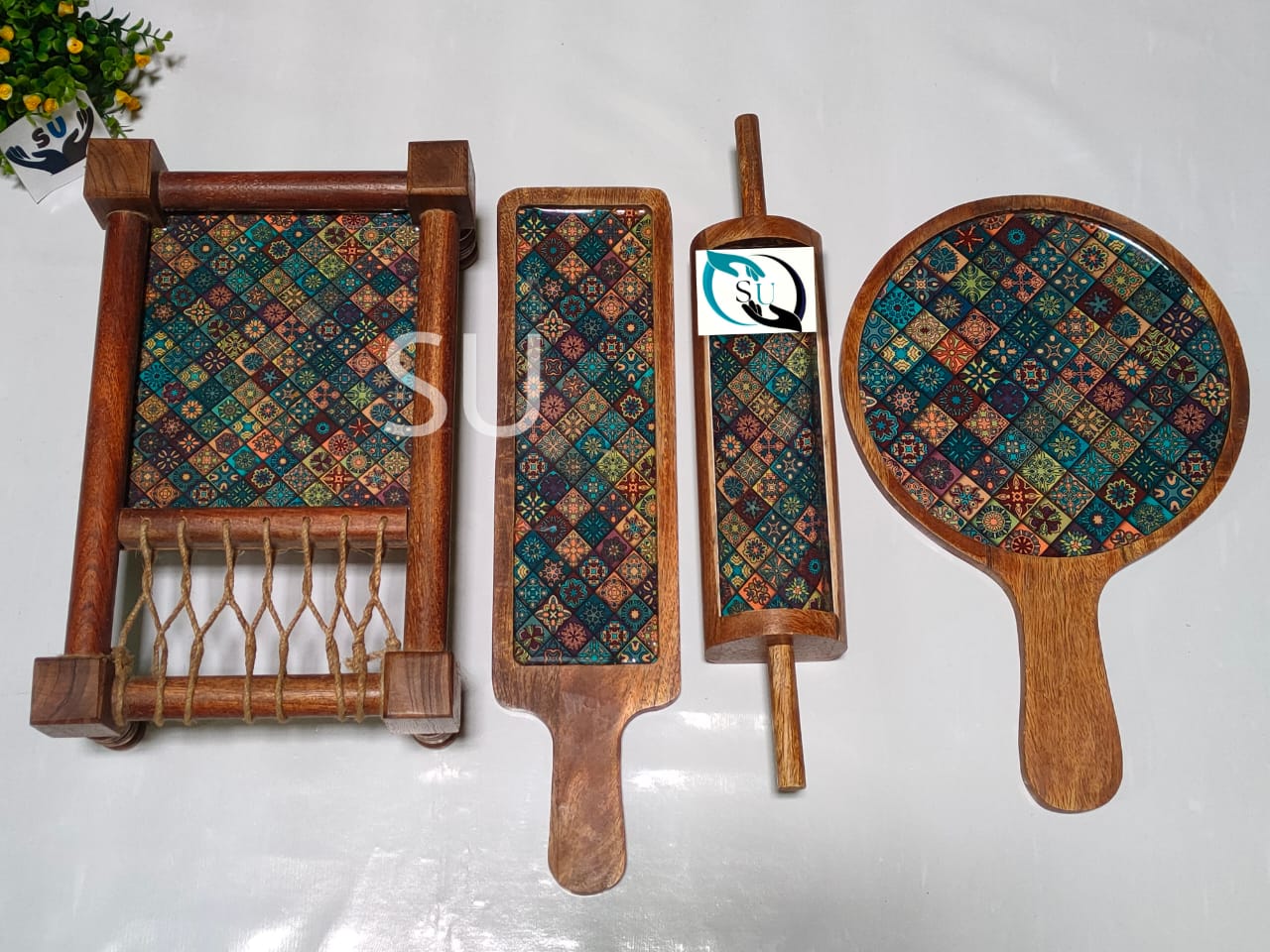 Set of Wooden Platters