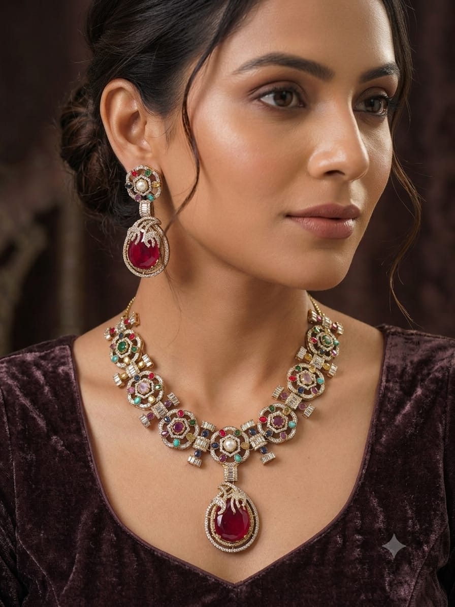 Beautiful Neckline Jewelry Sets No. 17