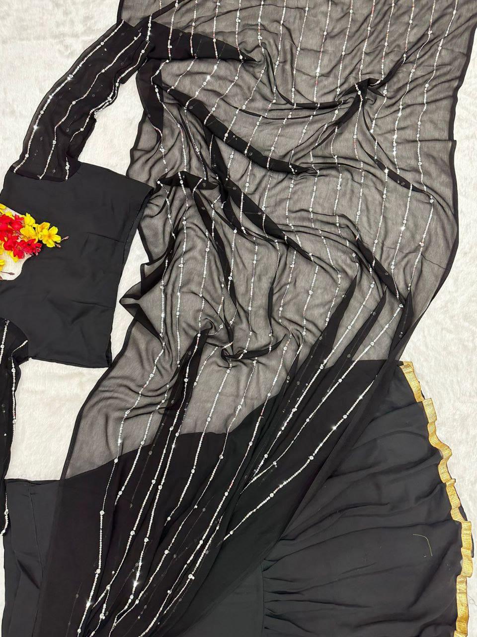 Georgette Lehenga Sarees