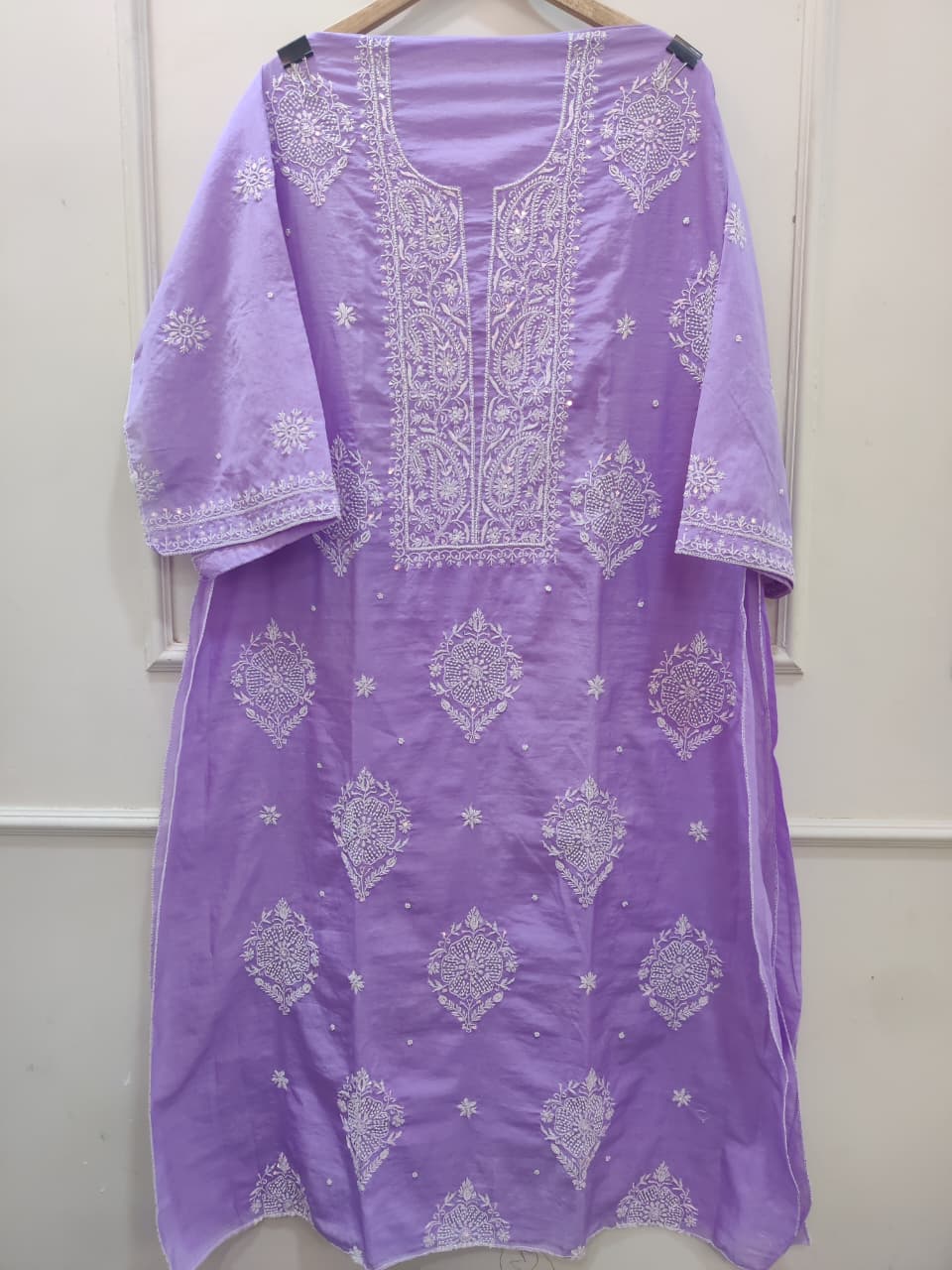Beautiful Chanderi Semi-Stitched Kurta with Dupatta🌹