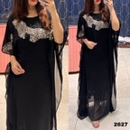 Georgette Indo Western Dress with handwork