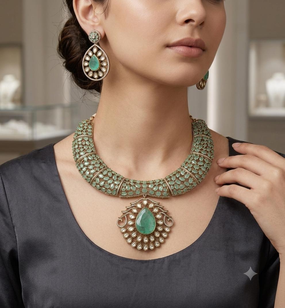 Beautiful Neckline Jewelry Sets No. 21