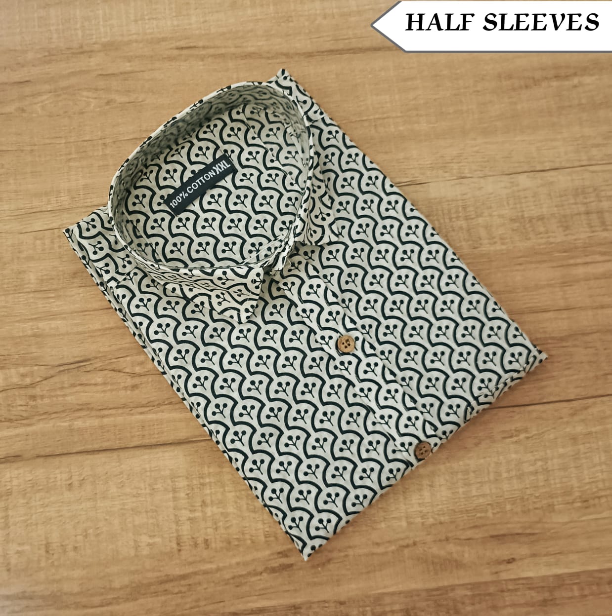 Men's Half Sleeves Cotton Shirt