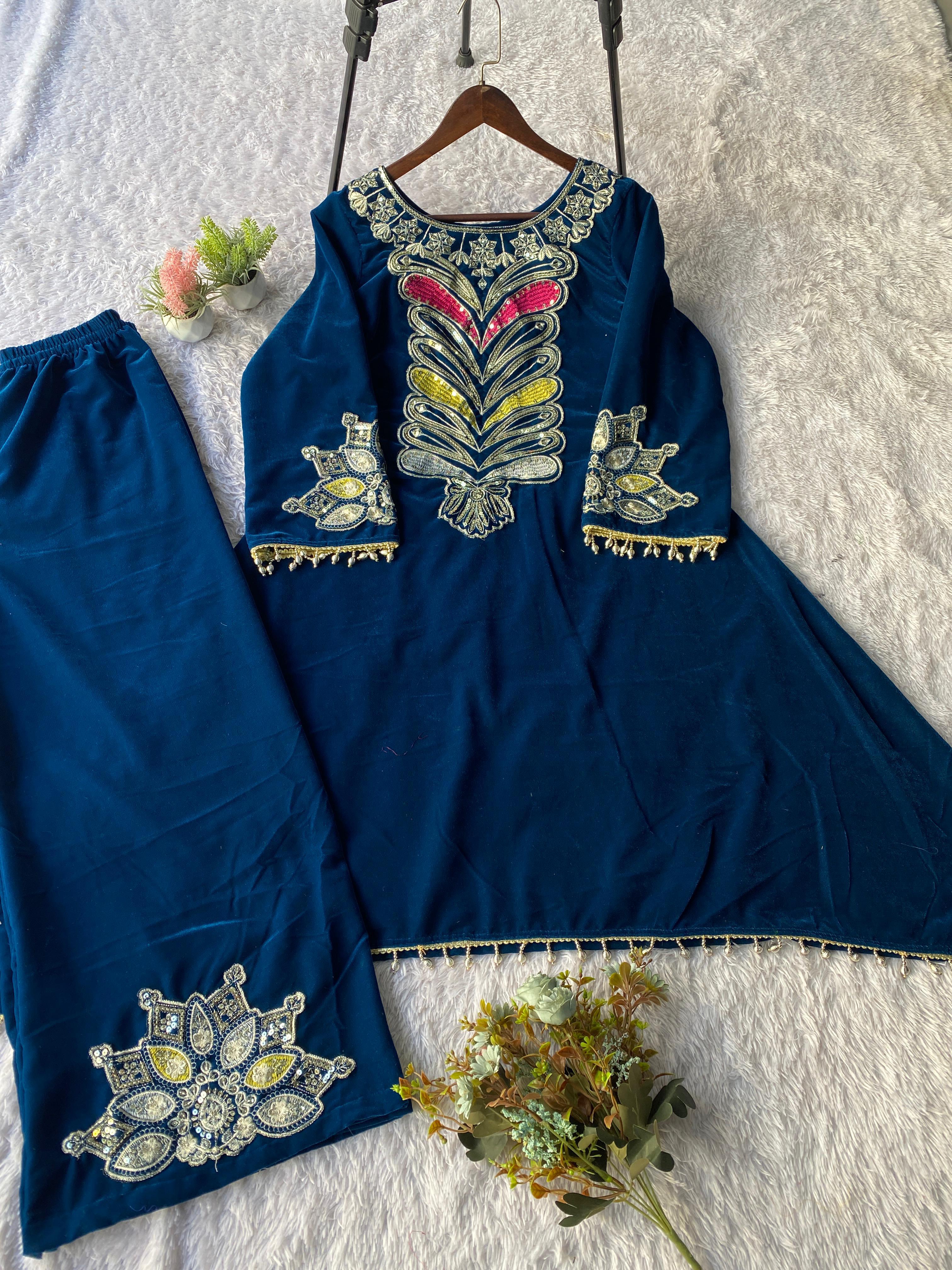 Exclusive Velvet Co-ord Set