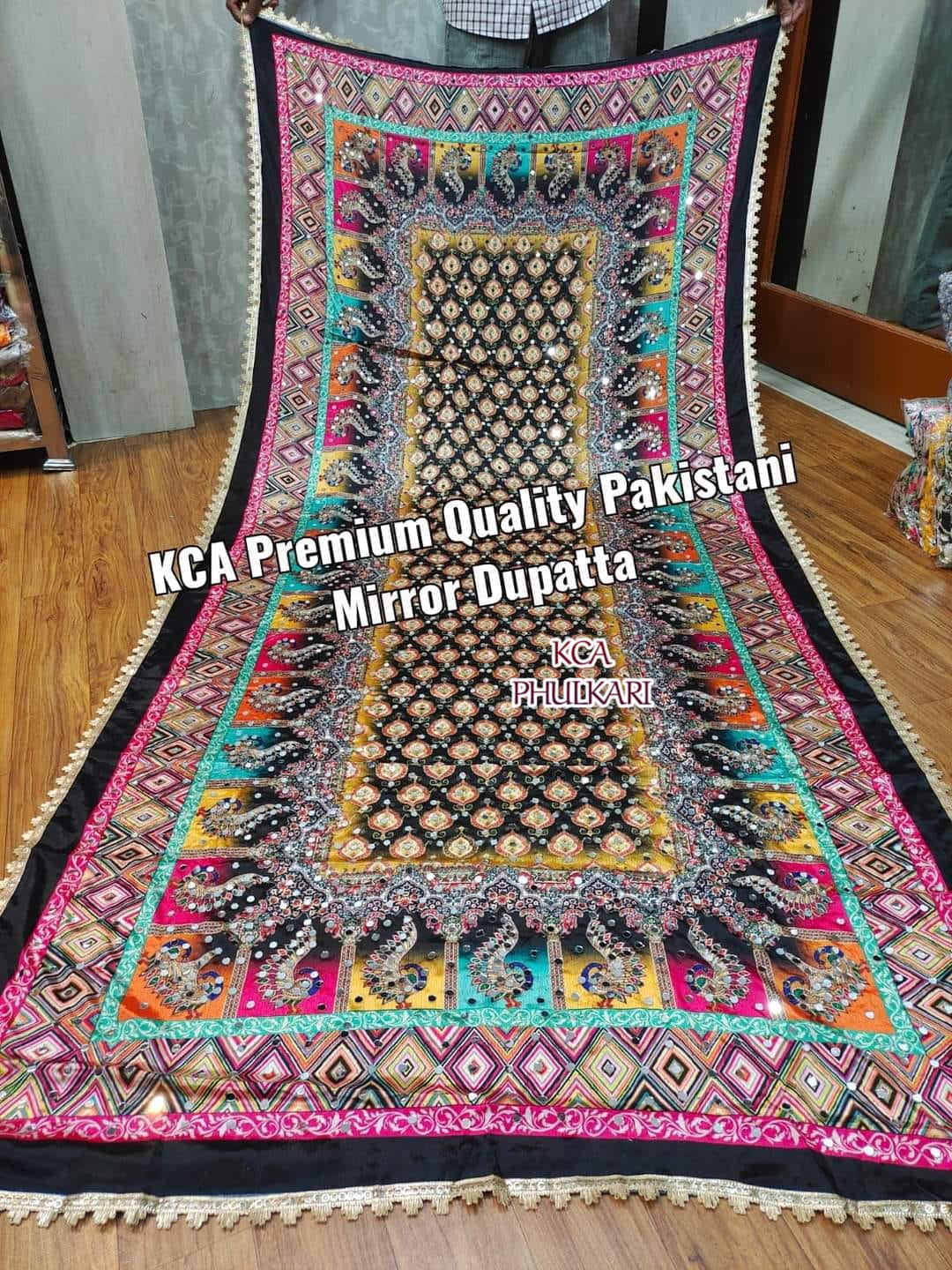 Pakistani Mirror Work Chinnon Dupattas