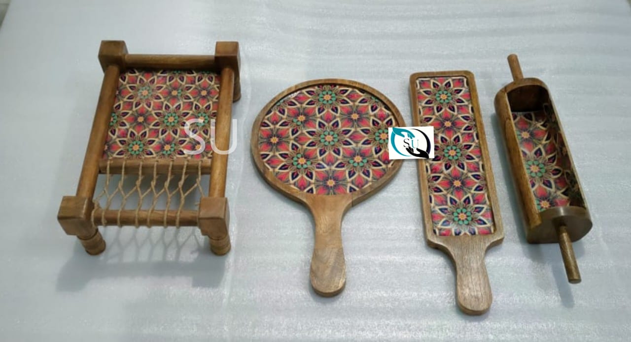 Set of Wooden Platters