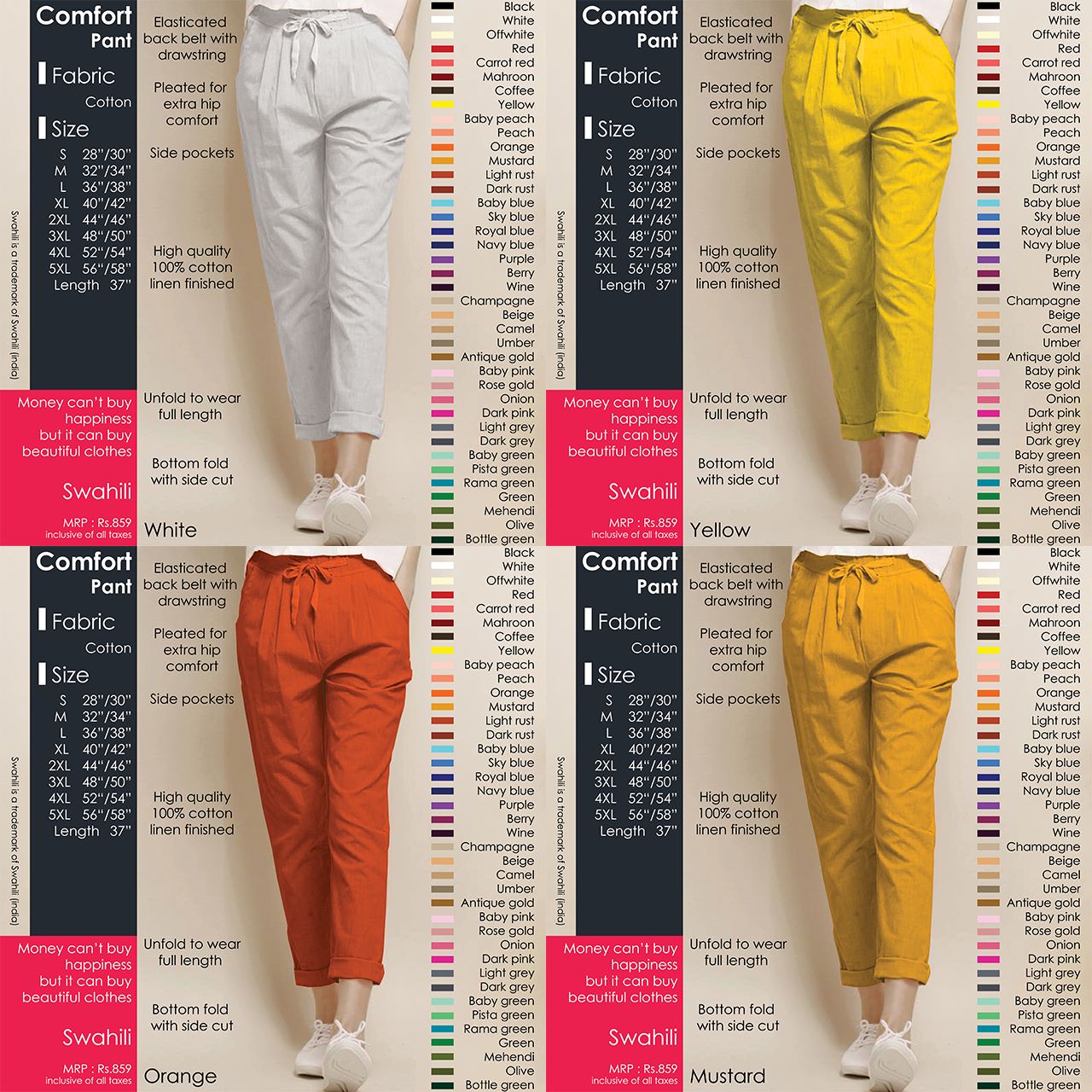 Comfort Cotton Pants