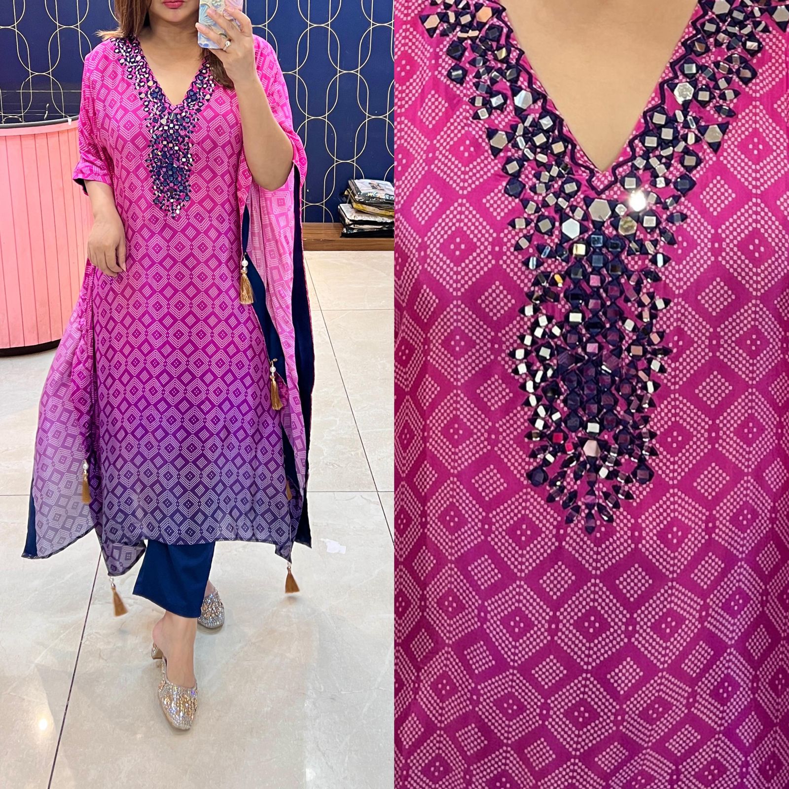 Partywear Kaftan Co-ord Set