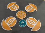 MDF Board Small Rangoli Set