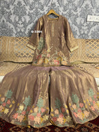 Tissue Benarsi Stitched Garara Set