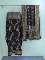 Dola Silk Ajrakh Hand Block 2 pc Suits