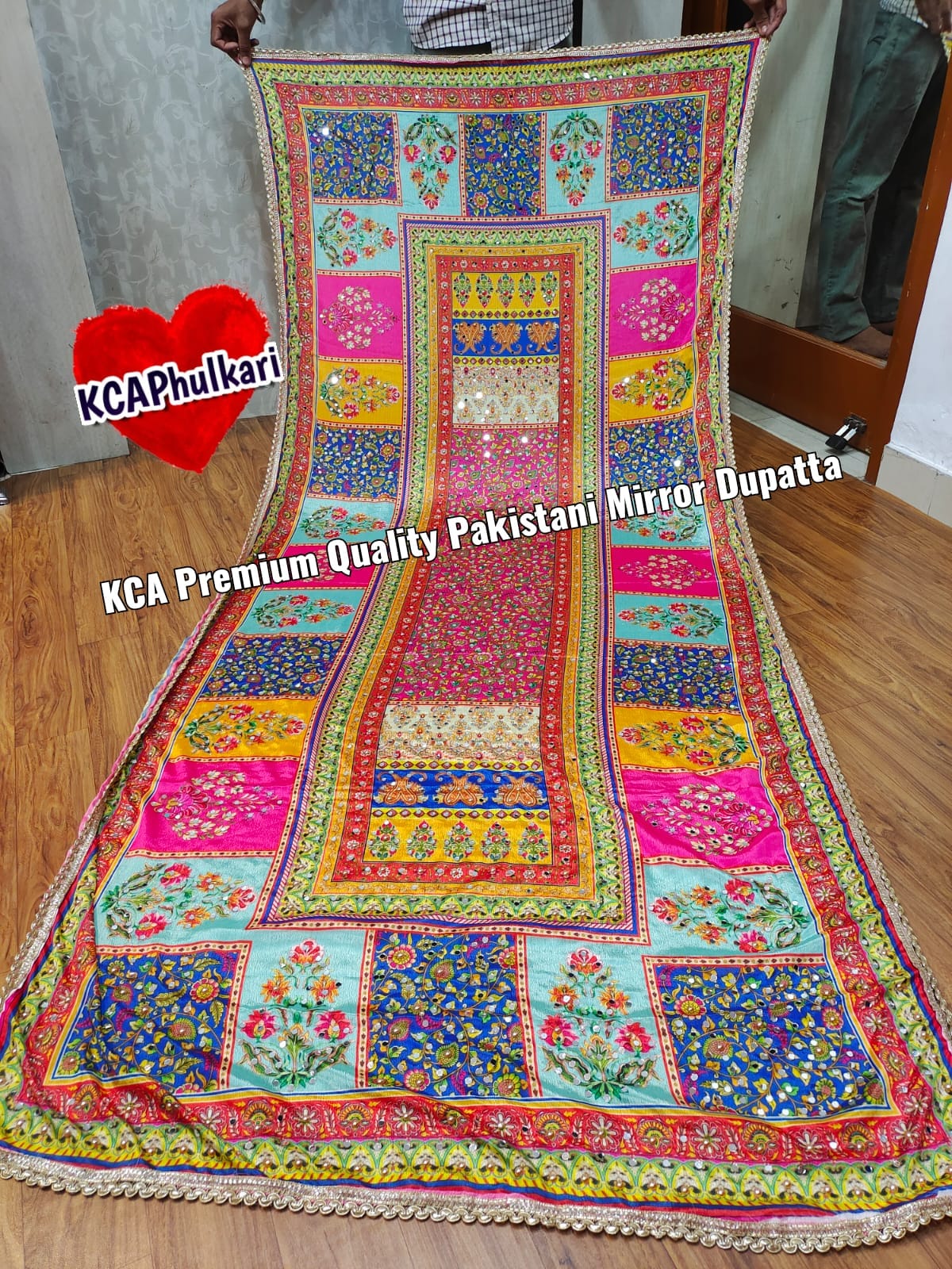 Pakistani Mirror Work Chinnon Dupattas