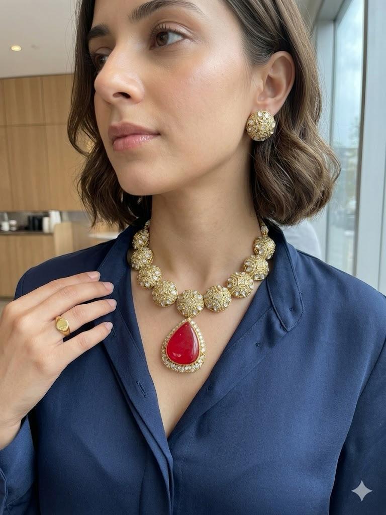 Beautiful Neckline Jewelry Sets No. 22