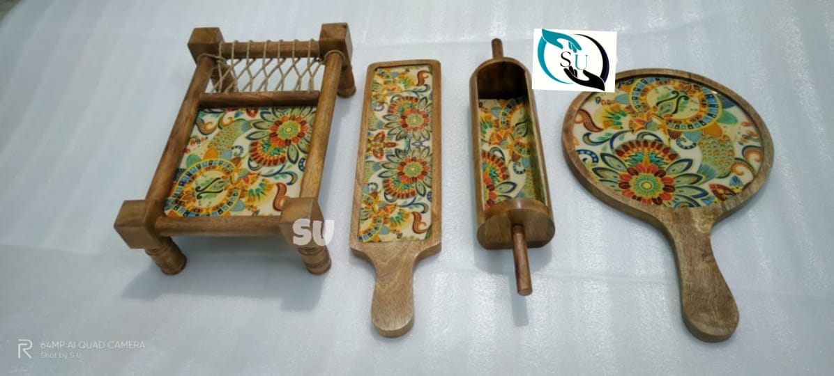 Set of Wooden Platters