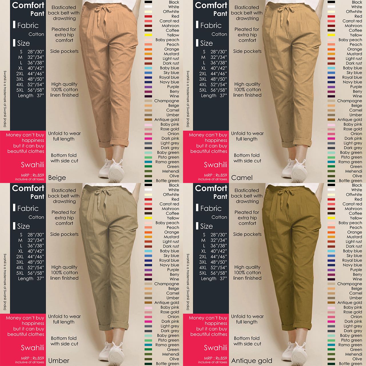 Comfort Cotton Pants