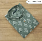 Men's Half Sleeves Cotton Shirt