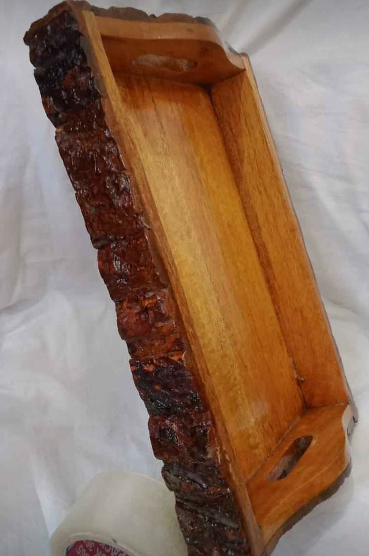 Mango Wood Bark Tray