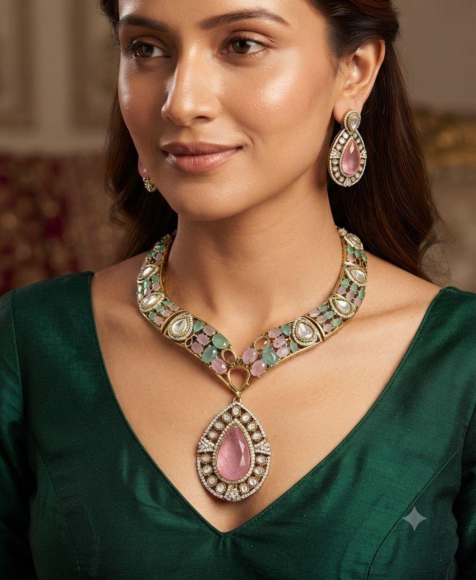 Beautiful Neckline Jewelry Sets No. 1