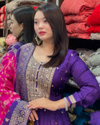 Banarasi Silk Anarkali Set