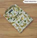 Men's Half Sleeves Cotton Shirt