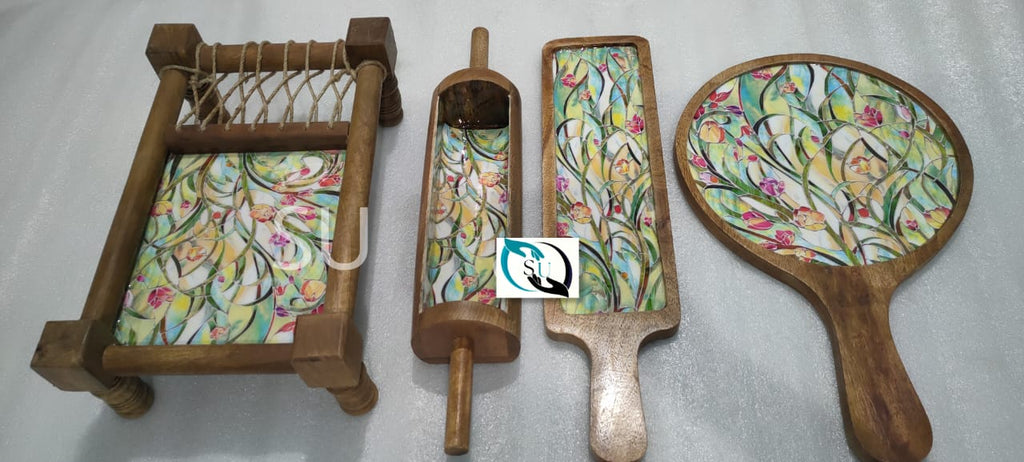 Set of Wooden Platters