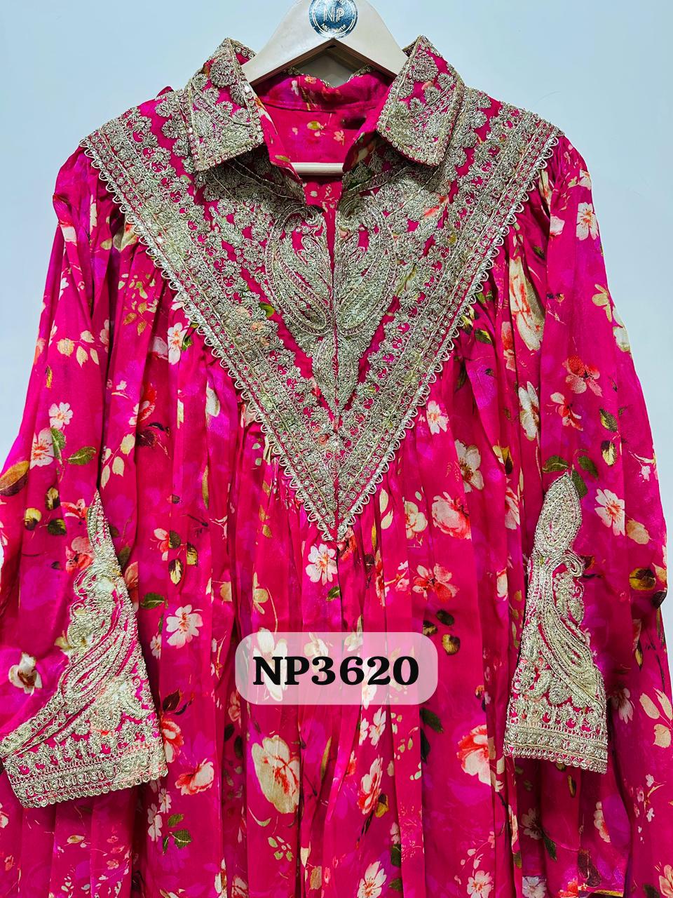 Premium Digital Print Chinnon Co-ord Set