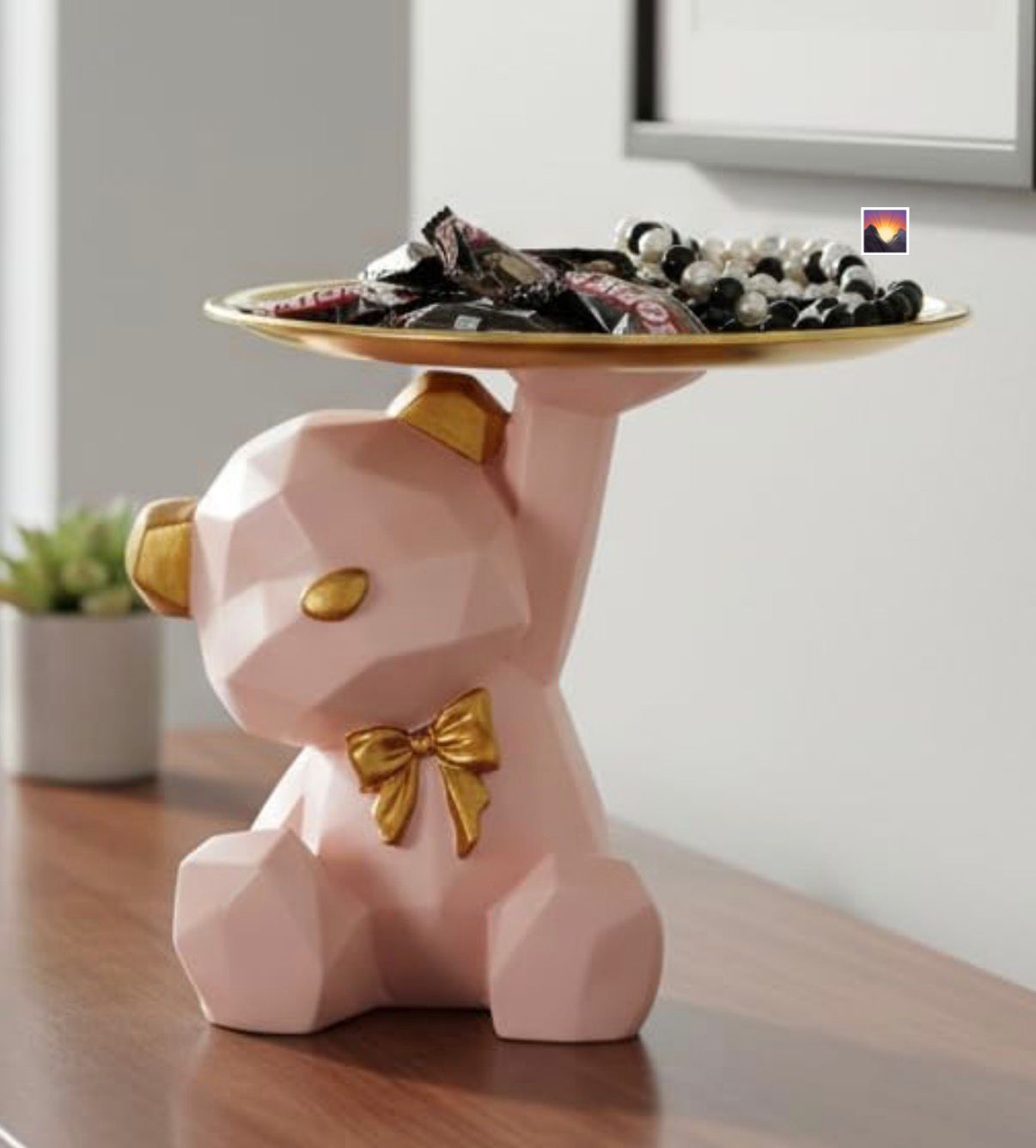 Teddy Bear with Platter
