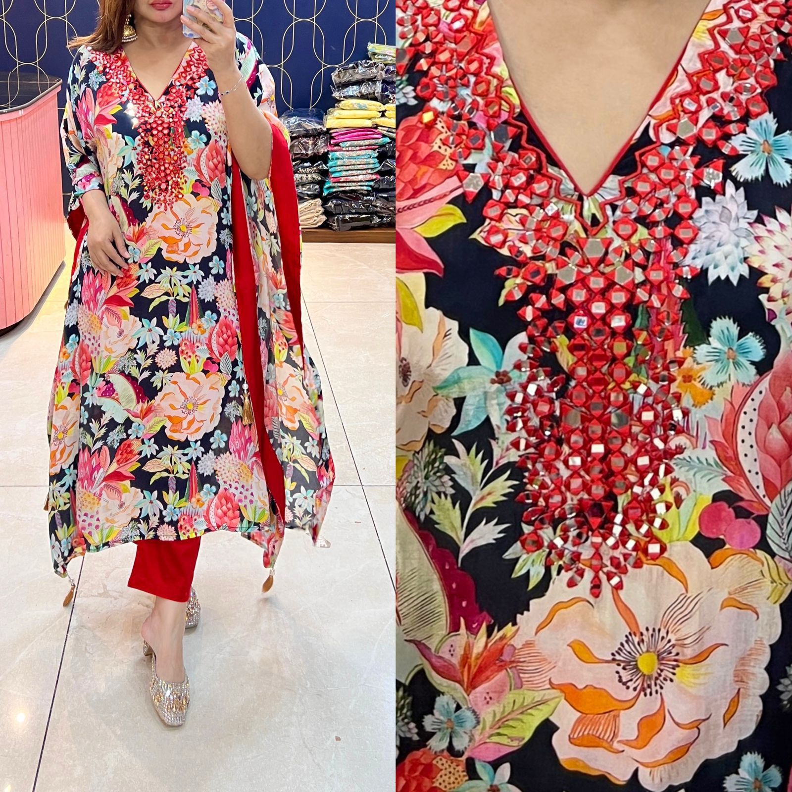 Partywear Kaftan Co-ord Set