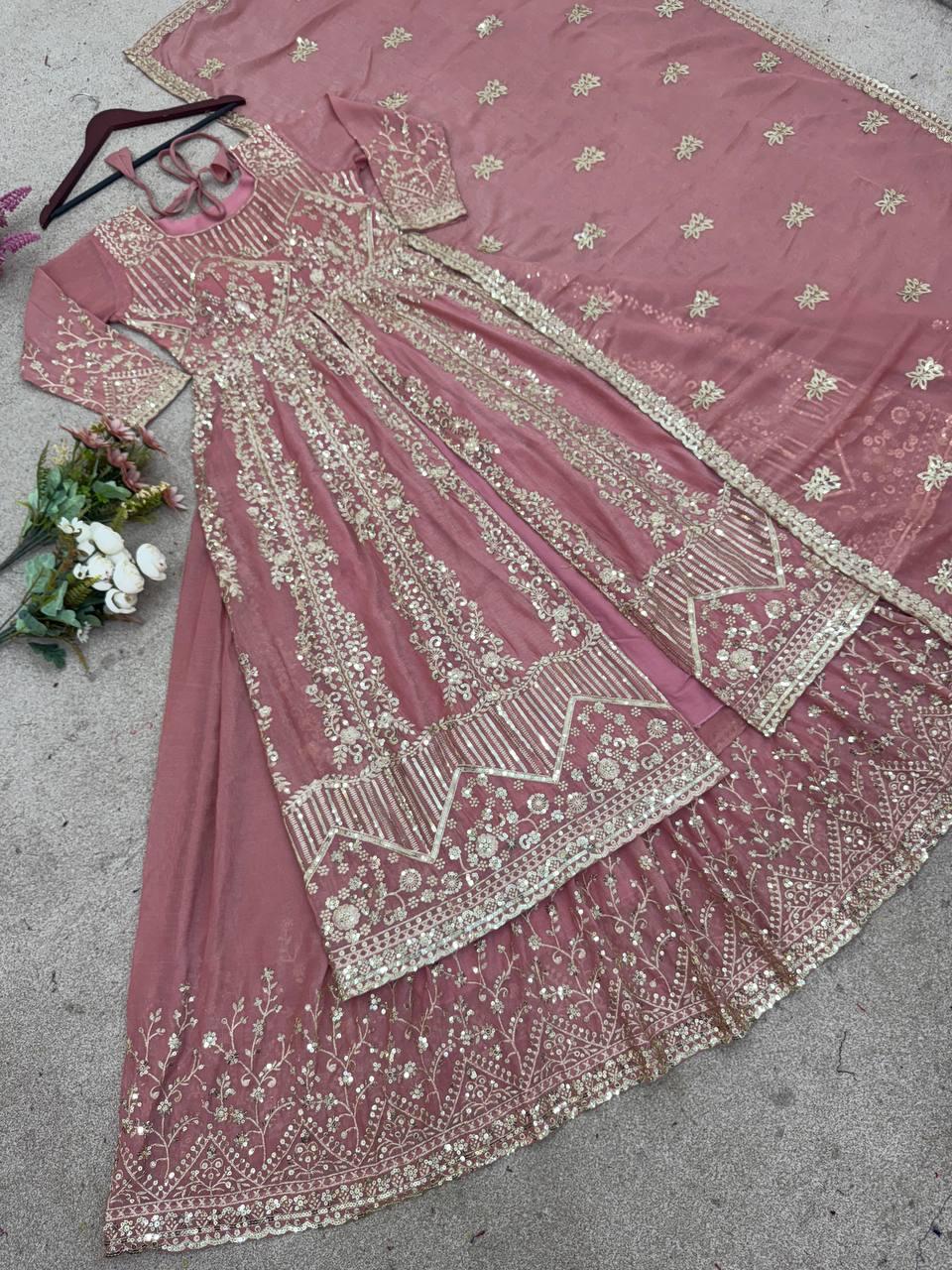 Crunchy Silk Wedding Lehenga Outfit