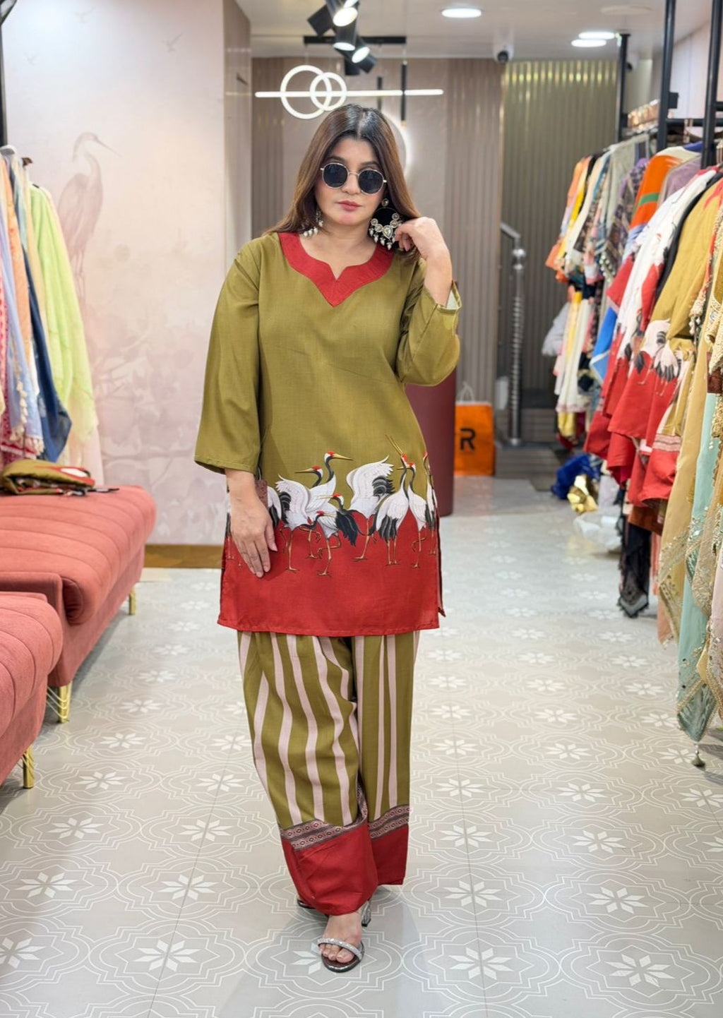Digital Print Flamengo Co-ord Sets