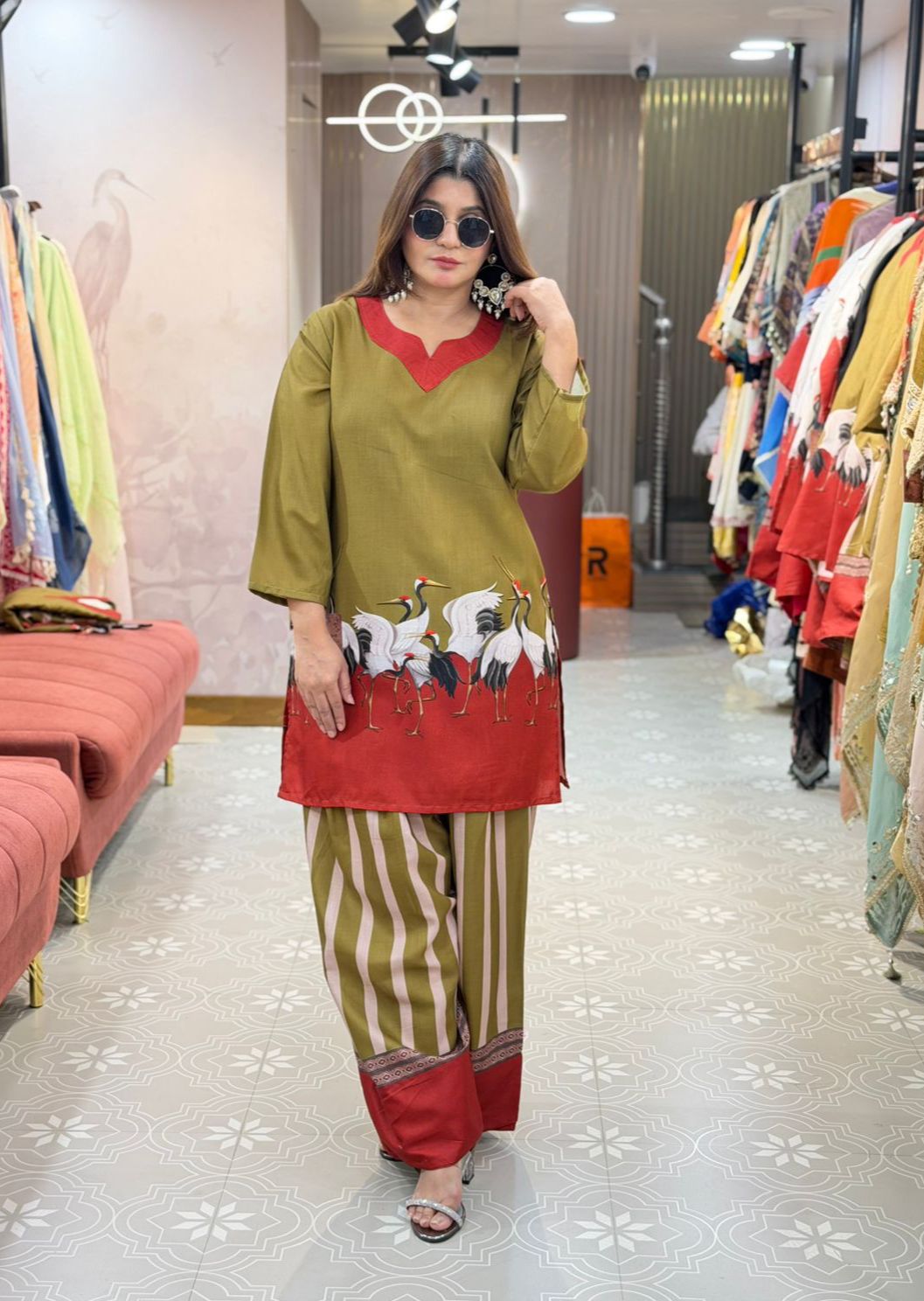 Digital Print Flamengo Co-ord Sets