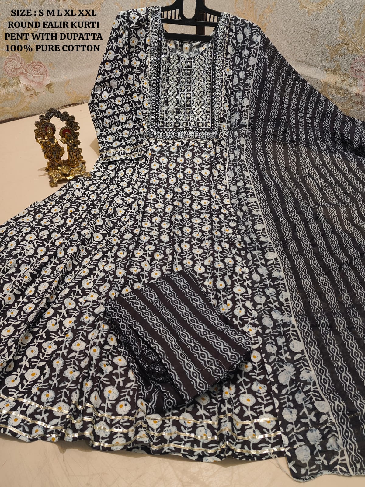 Full Flair Kurti Pant with Dupatta