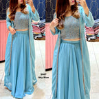 Georgette Dress with handwork