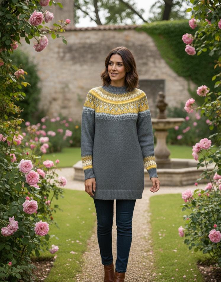 Knitted Dress in Jaquard