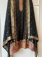 Russian Silk with benarsi weave top with shantoon bottom