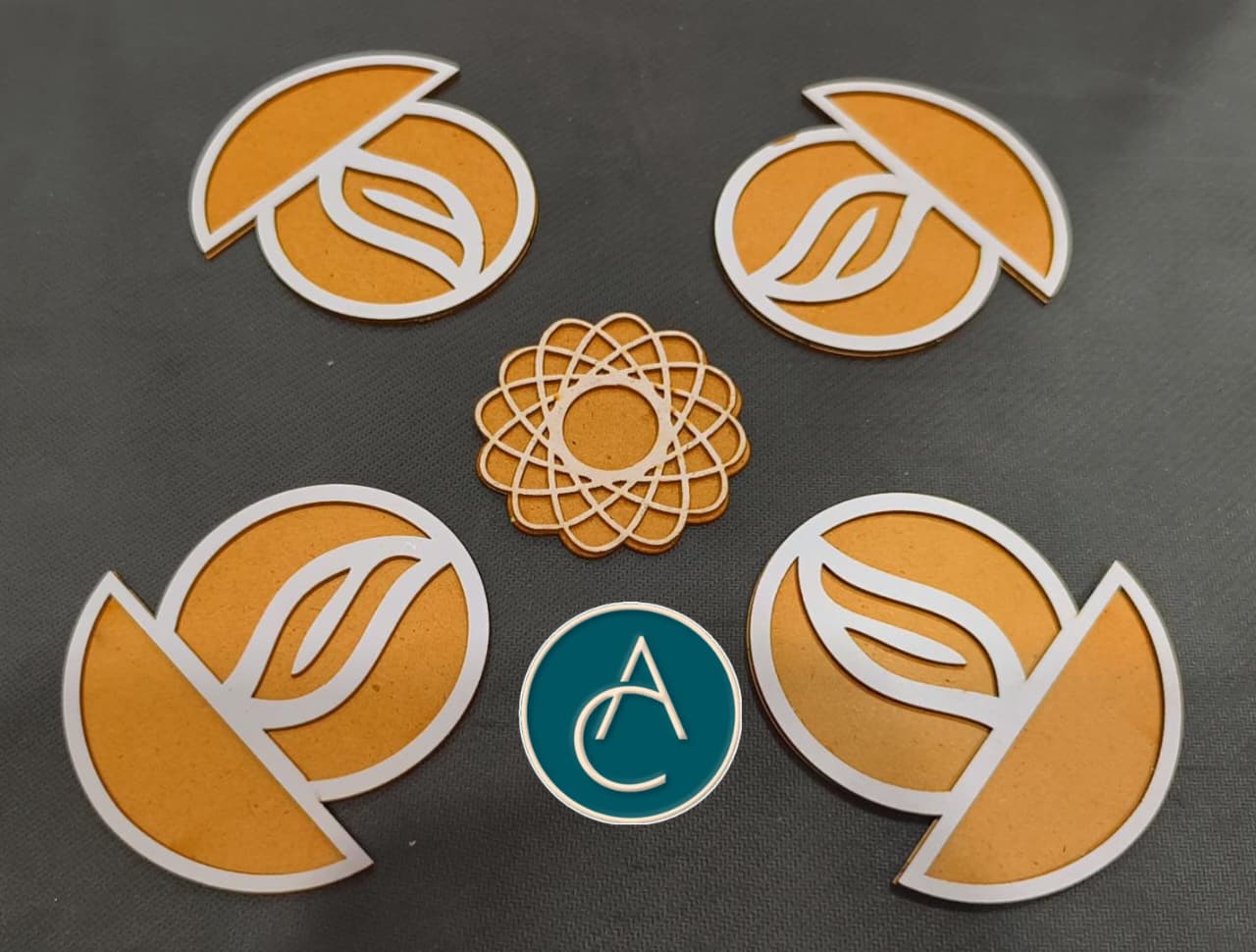 MDF Board Small Rangoli Set
