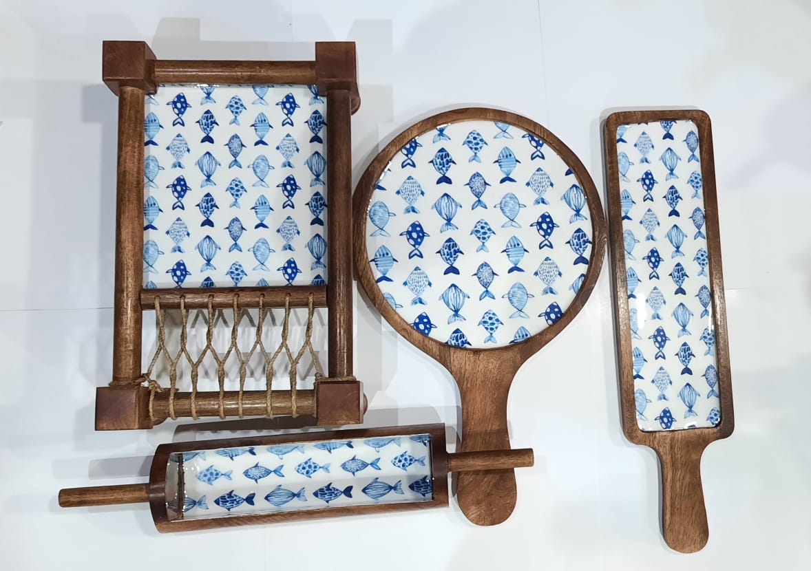 Set of Wooden Platters